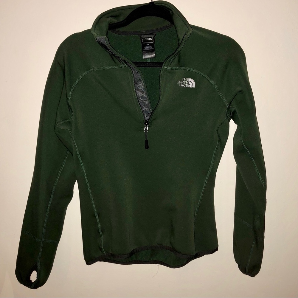 The North Face Green Quarter Zip Sweater